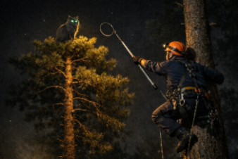 Через тернии к звёздам, или Кот-космонавт на сосне во Всеволожске