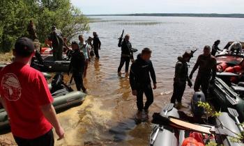 В Приозерском районе стартовали соревнования по подводной охоте
