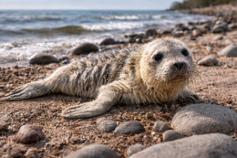 Пасхальный тюлень с побережья Финского залива
