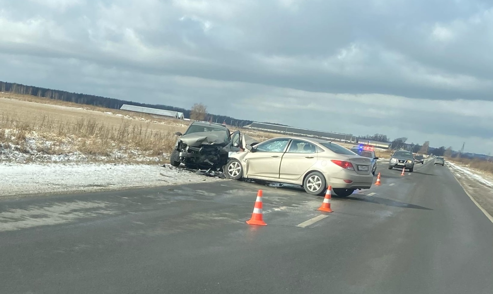 Водитель иномарки погиб в аварии в Ленобласти